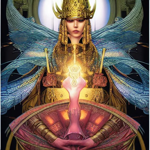 Image similar to art 8 k sharp focus sacred by moebius, andreas franke, james christensen, victo nagi, artgerm