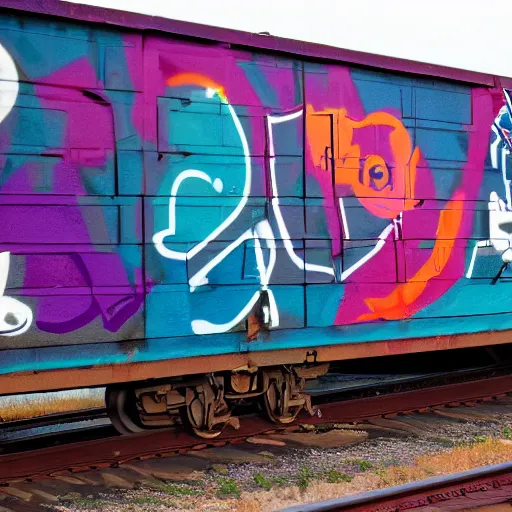 Image similar to graffiti on a boxcar