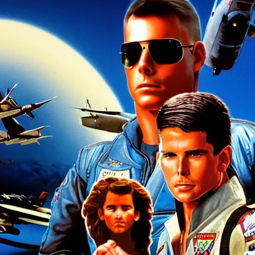 Image similar to top gun movie crossover of last of the mohicans fantasy art 4 k photo