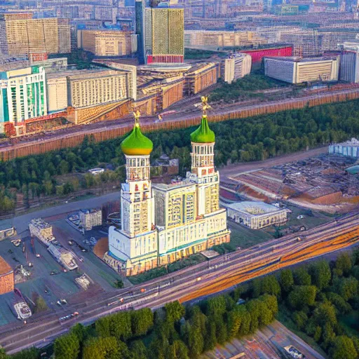 Image similar to a moscow state university, aerial photography, highly detailed, 4 k, 8 k