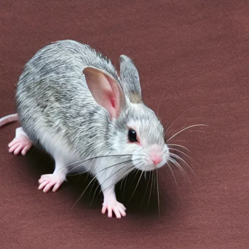 Image similar to a rat mixed with a rabbit