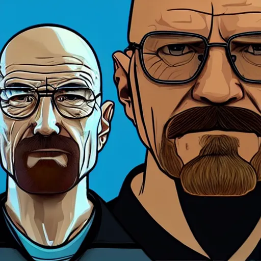 Image similar to Walter White GTA loading screen