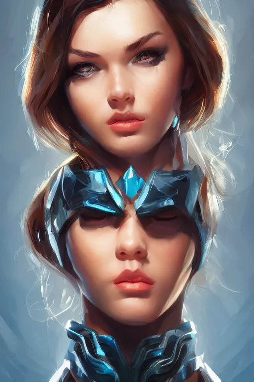 Prompt: three quarters portrait pose of a beautiful woman,super hero costume,super powers,heroic pose,highly detailed, digital painting, artstation,illustration, art by Stanley Lau
