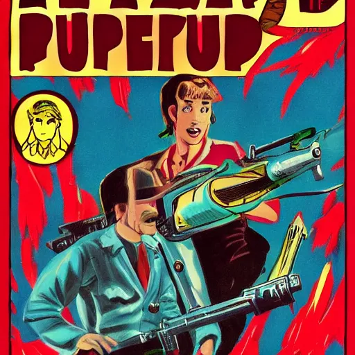Prompt: artwork in the style of Adventure Pulp