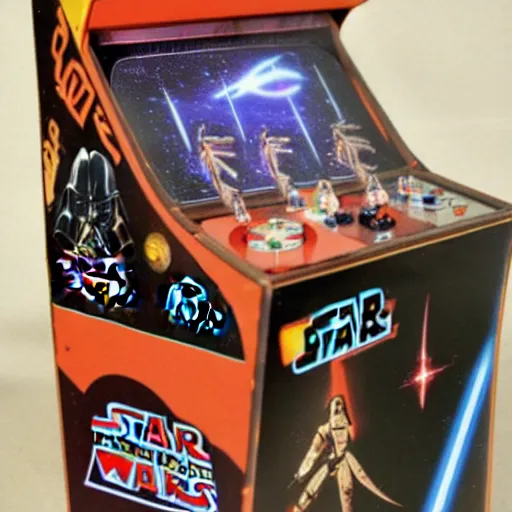 Image similar to 1 9 8 0 s - era tabletop electronic game version of atari's star wars arcade game