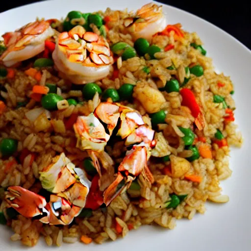 Prompt: shrimp fried rice