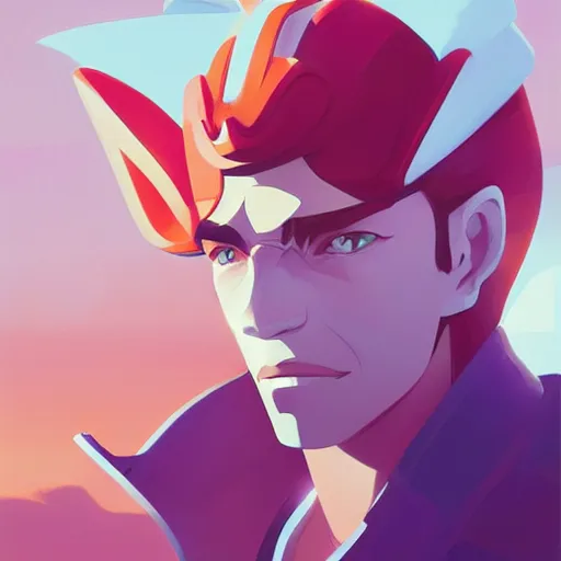 Image similar to face icon stylized minimalist space dandy, loftis, cory behance hd by jesper ejsing, by rhads, makoto shinkai and lois van baarle, ilya kuvshinov, rossdraws global illumination