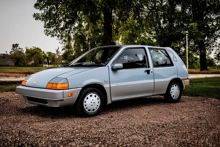 Image similar to 1990 Geo Metro, XF IQ4, 150MP, 50mm, F1.4, ISO 200, 1/160s, natural light, Adobe Photoshop, Adobe Lightroom, photolab, Affinity Photo, PhotoDirector 365