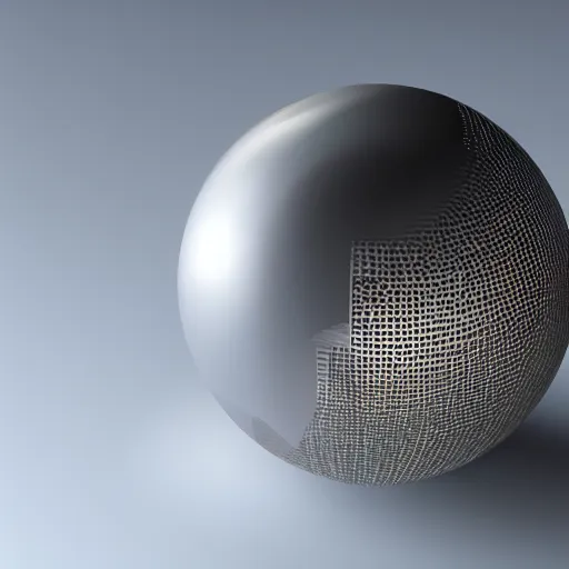 Prompt: sphere made of aluminium, hubble image in background, raytracing