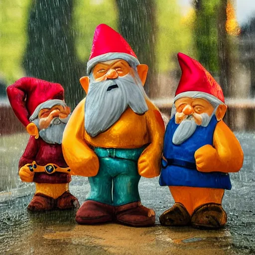 Image similar to metrognomes in the sunlit rain,