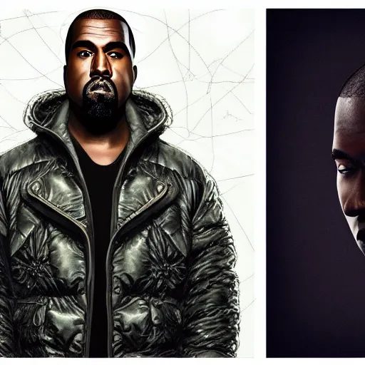 Image similar to Kanye West is a Russian President, Russian flag, extremely detailed eyes, fantastic details, full face, mouth, trending on art station, pixiv, cgsociety, hyperdetailed Unreal Engine, 8k ultra HD, Stanley Artgerm Lau, WLOP, Ross draws, James Jean Marc Simonetti Ruan Jia, Mandy Jurgens, Artgerm and William-Adolphe Burger Sakimichan