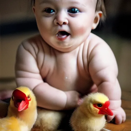 Image similar to a communist baby chick