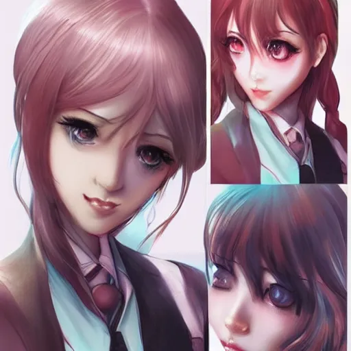 Image similar to DDLC by artgerm