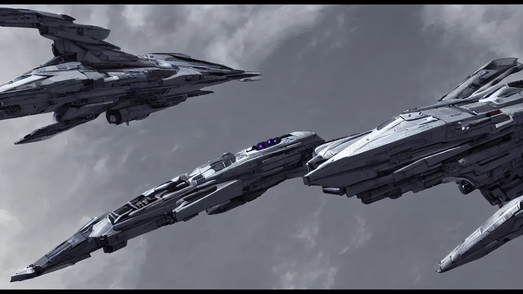 Prompt: sleek sci Fi starfighter designs, futuristic, greeble, retro, unreal engine 5, photorealistic, detailed, with nose art, wing commander, star citizen, Battlestar Galactica, alien, complementary colors, steel and ceramic and polymer, trending on artstation, detailed, intricate, photo by Ansel Adams