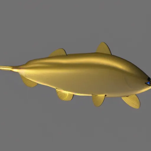 Prompt: 3 d model of a pike spinner,