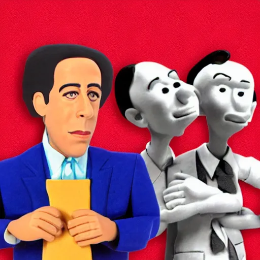 Image similar to jerry seinfeld claymation