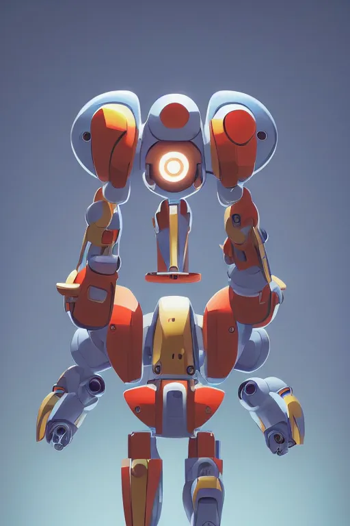 Image similar to metabots medabots medarotto medarot robot minimalist comics, behance hd by jesper ejsing, by rhads, makoto shinkai and lois van baarle, ilya kuvshinov, rossdraws global illumination ray tracing hdr radiating a glowing aura