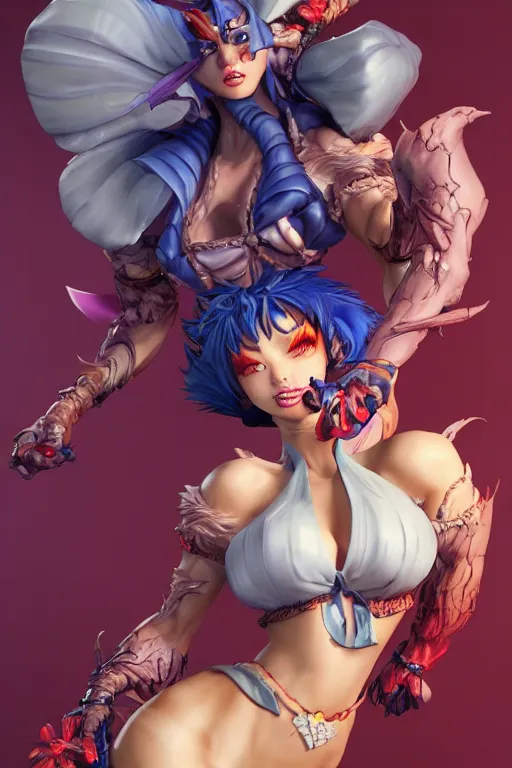 Prompt: Morigan from Darkstalkers in a spinoff in blade and soul artbook on a render by the artist Hyung tae Kim, Jiyun Chae, Joe Madureira, trending on Artstation by Hyung tae Kim, artbook, Stanley Artgerm Lau, WLOP, Rossdraws , James Gurney