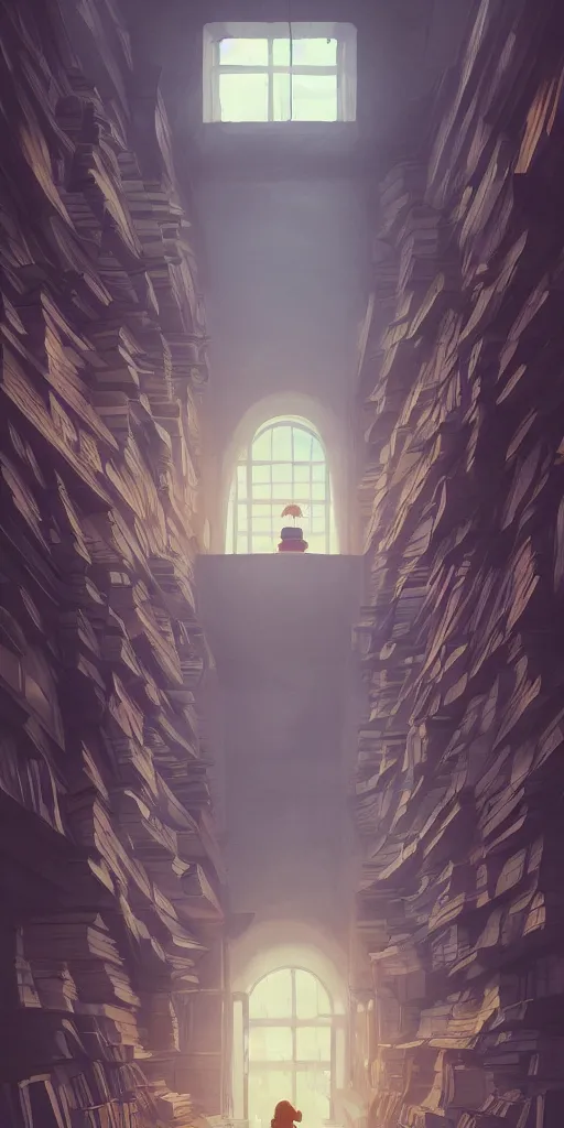 Image similar to inside an empty book store, lush, studio ghibli, sylvain sarrailh, cinematic light, majestic, concept art, volumetric lighting, magic atmospheric, fantasy, 8 k, wide angle, epic composition, award winning, artstation