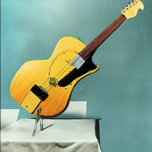 Image similar to fender guitar by salvador dali