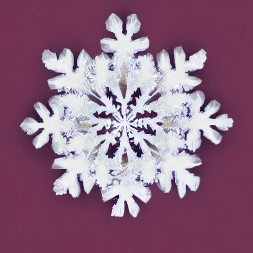 Image similar to silk snowflake with a pretty face in the middle