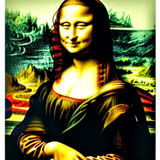 Image similar to Mona lisa drawn by Monet