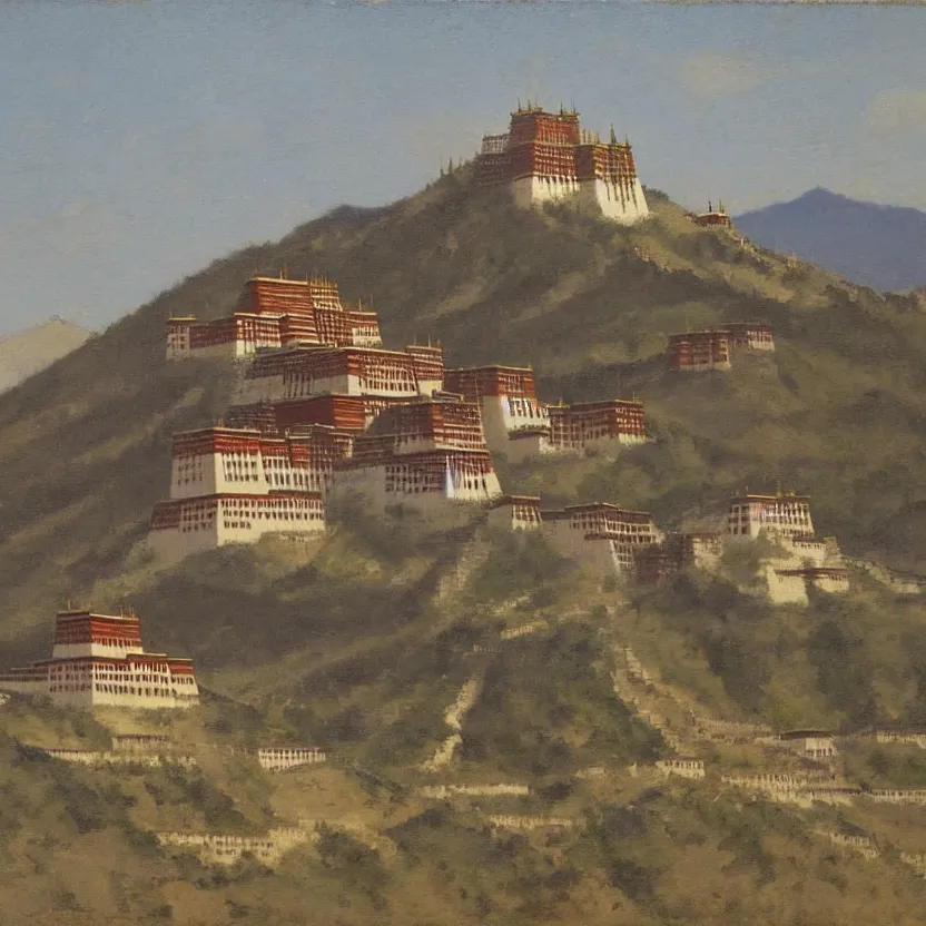 Prompt: Potala Palace by Daniel Garber