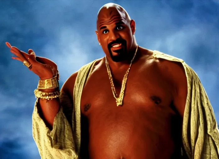 Image similar to film still of sinbad as kazaam in the movie kazaam 1 9 9 6