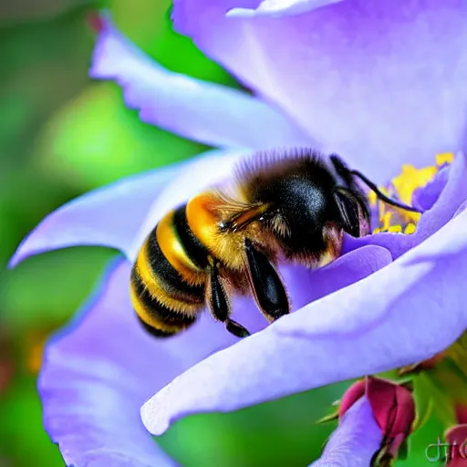 Image similar to bee on rose photograph