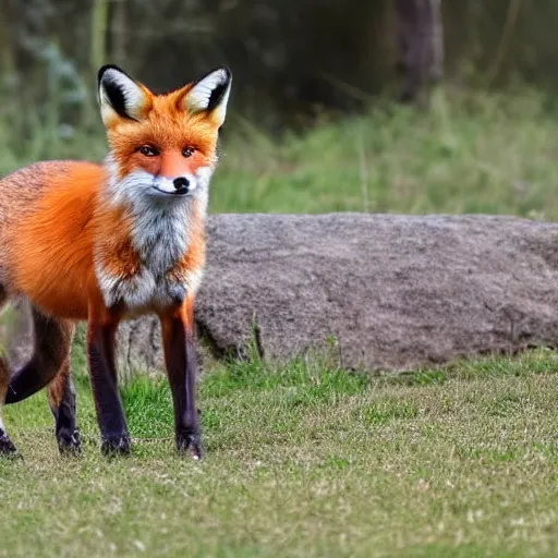 Prompt: bipedal fox