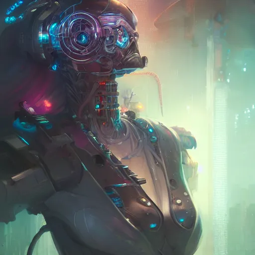 Image similar to a portrait of a cybernetic vecna, cyberpunk concept art by pete mohrbacher and wlop and artgerm and josan gonzales, digital art, highly detailed, intricate, sci-fi, sharp focus, Trending on Artstation HQ, deviantart, unreal engine 5, 4K UHD image