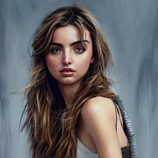 Image similar to ana de armas in the style of stefan kostic, realistic, full body, sharp focus, 8 k high definition, insanely detailed, intricate, elegant, art by stanley lau and artgerm