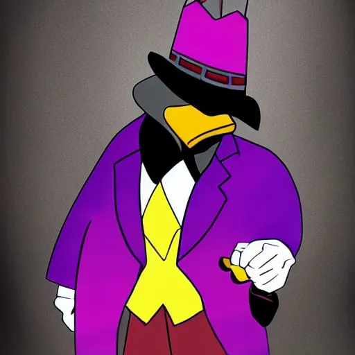 Image similar to darkwing duck if he was a human, photograph