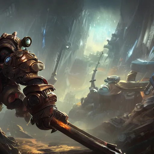 Prompt: stunning league of legends splash art of lone ronin in mechanical wasteland, in the style of wlop, centered, hyperdetailed, 8 k masterpiece, cinematic lighting, pristine clean design, high fantasy, insanely detailed, atmospheric