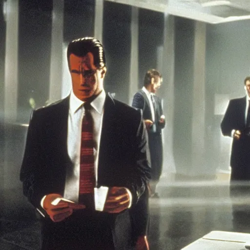 Image similar to new york tsunami wave, in american psycho ( 1 9 9 9 )