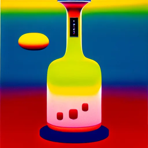 Image similar to sauce bottle by shusei nagaoka, kaws, david rudnick, airbrush on canvas, pastell colours, cell shaded, 8 k