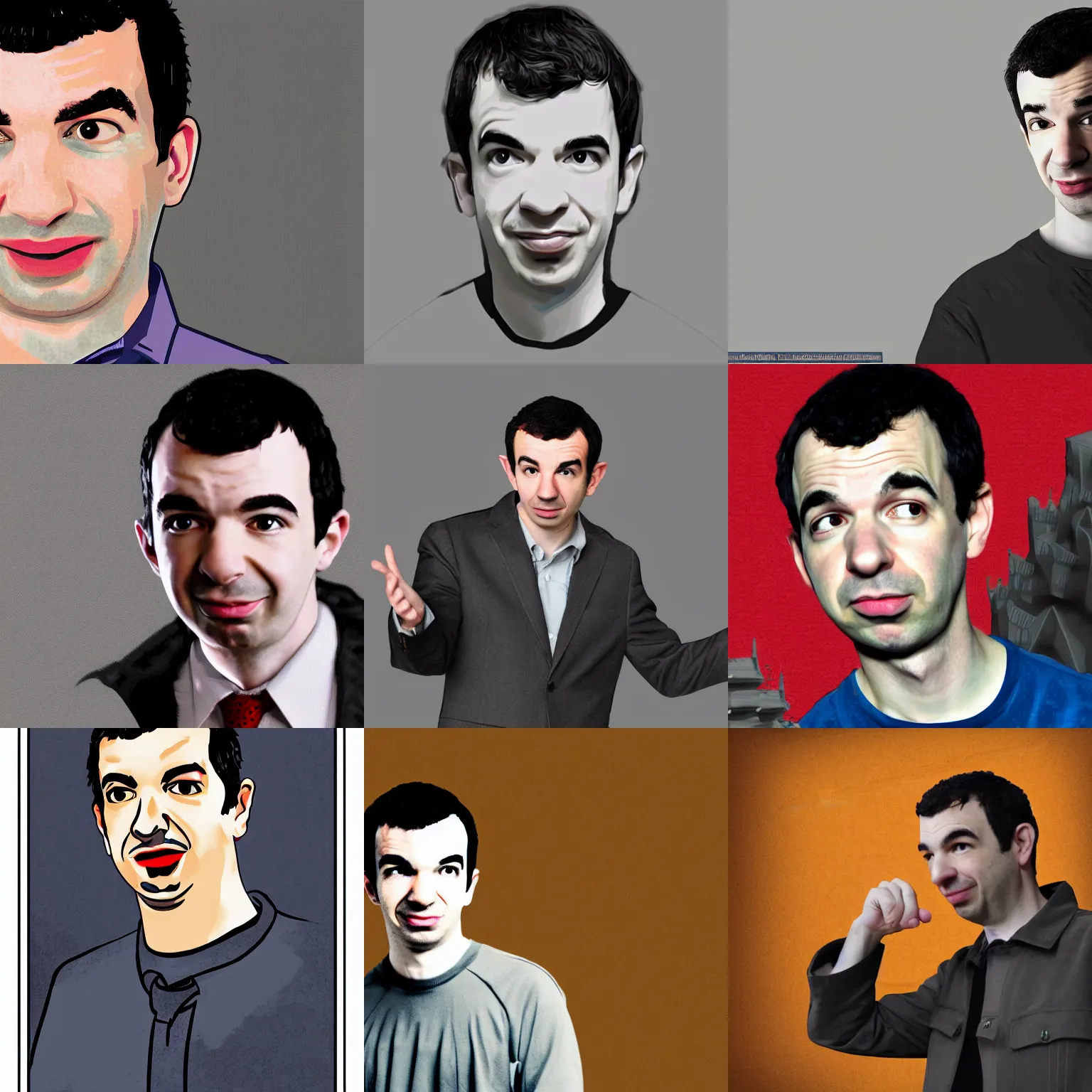 Prompt: nathan fielder as the wizard of loneliness, high quality digital art