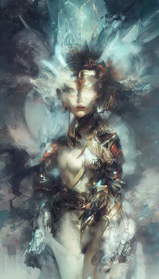 Image similar to psytrance artwork, by ruan jia