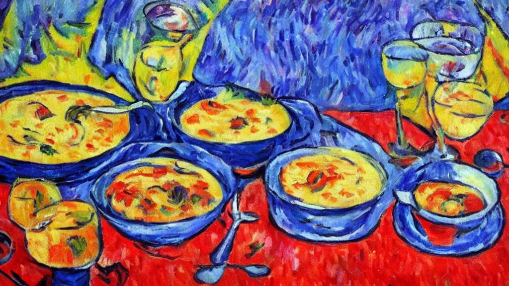 Image similar to fauvism smartest chowder nightmare