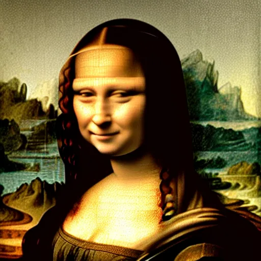 Image similar to jennifer love hewitt as mona lisa,