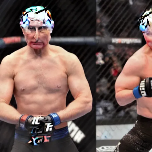 Prompt: Putin in the UFC