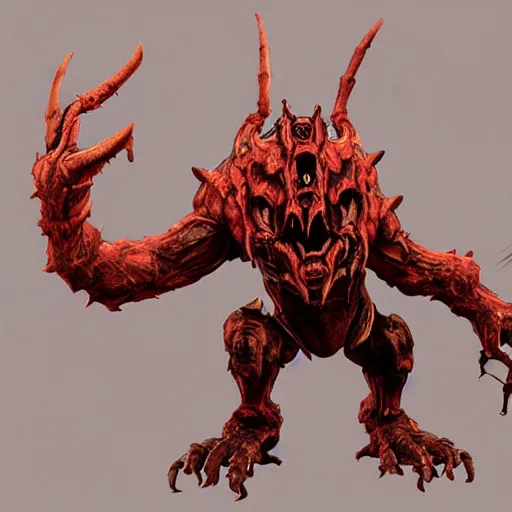 Image similar to insect monster from doom eternal