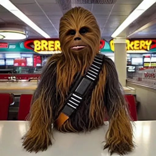 Prompt: chewbacca at burger king