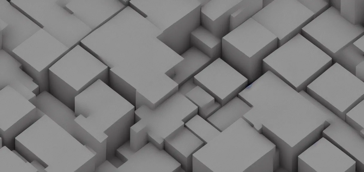 Prompt: cube render, monochromatic, 4k