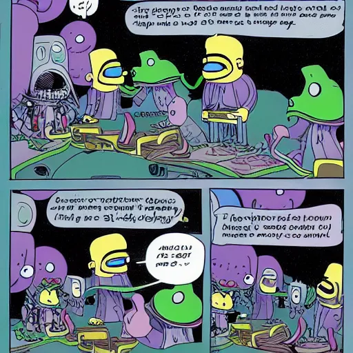 Image similar to the invasion of the aliens and other amusing things by Matt Groening