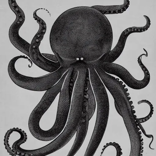 Image similar to vintage photograph of an octopus playing the blues