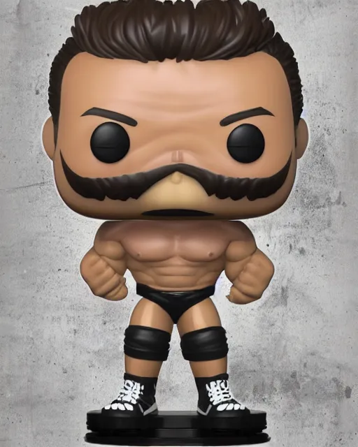 Image similar to Wrestler Funko Pop. Photographic, photography