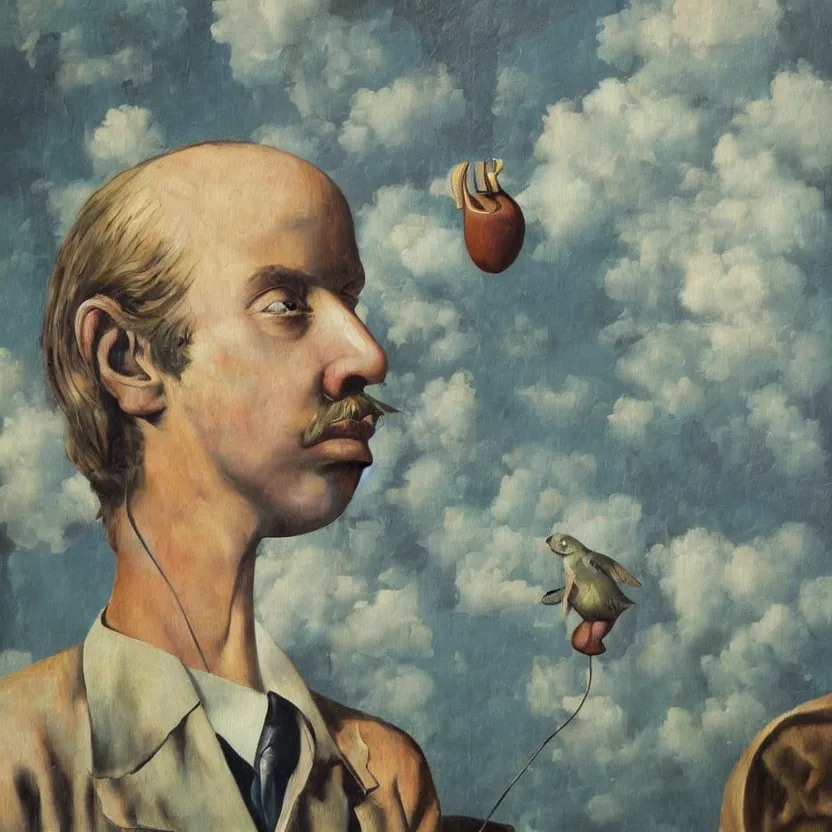 Image similar to WHAT A SHAME detailed and highly reliefed oil painting with canvas texture in style of Magritte, Sascha Schneider, Giorgio de Chirico, Pollock photorealistic, surrealistic, masterpiece, balanced composition, natural colors