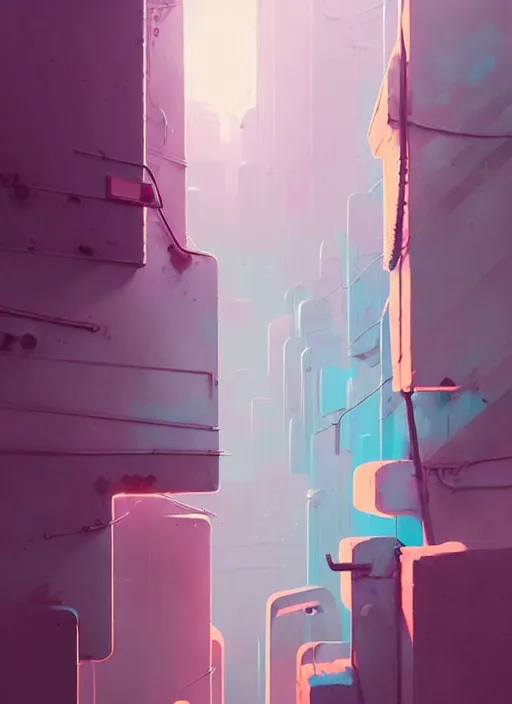 Prompt: highly detailed matte painting, of 3 d calligraphy graffiti tag wall, by atey ghailan, by greg rutkowski, by greg tocchini, by james gilleard, by joe fenton, by kaethe butcher, pink, brown, light blue and white mystical color scheme, grunge aesthetic, octane render