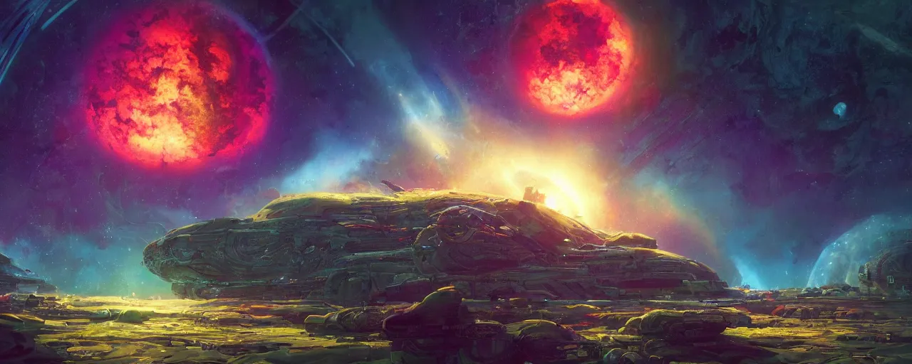 Image similar to ” gas planet, [ cinematic, detailed, epic, widescreen, opening, establishing, mattepainting, photorealistic, realistic textures, octane render, art by paul lehr ] ”